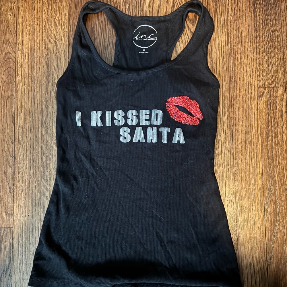 I kissed Santa tank